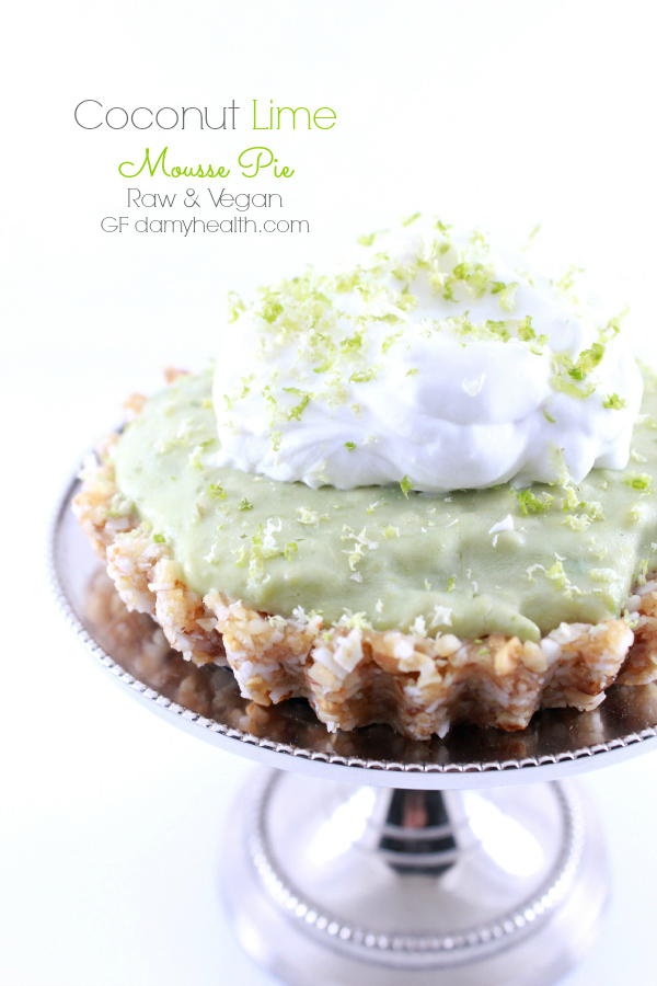 Coconut Lime Mousse Pie Raw Vegan